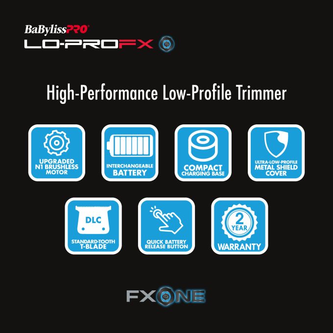 BaBylissPRO® FXONE™ Lo-ProFX High Performance Low-Profile Trimmer