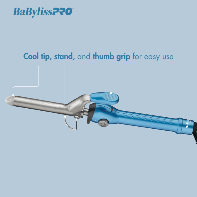 BaBylissPRO® Nano Titanium™ ¾" Spring Curling Iron