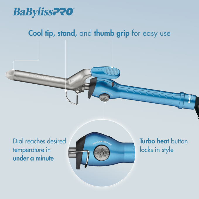 BaBylissPRO® Nano Titanium™ 1½" Spring Curling Iron
