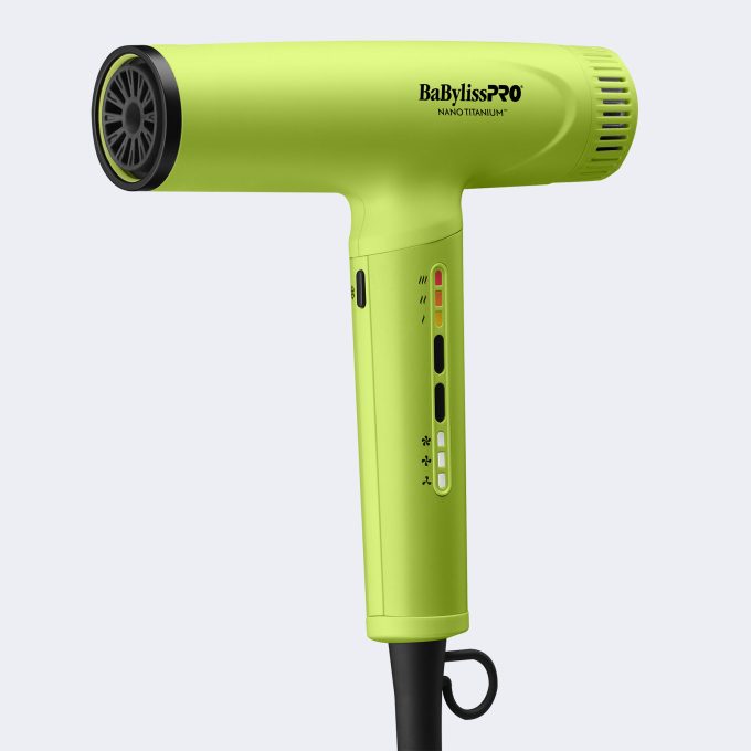 BaBylissPRO® Nano Titanium™ Neon Yellow Light Ionic High-Speed Dryer