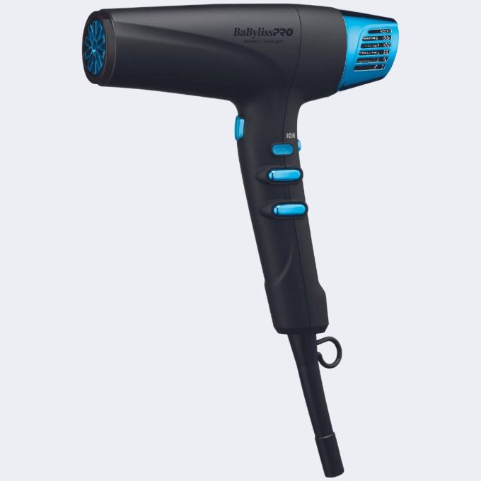 BaBylissPRO® Nano Titanium™ Limited Edition Black & Blue Professional High-Speed Dual Ionic Dryer