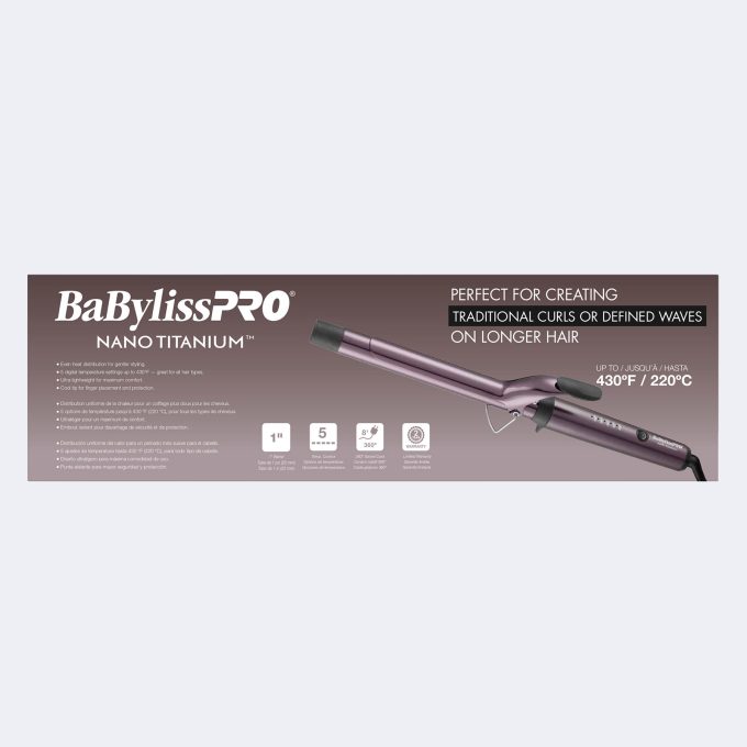 BaBylissPRO® Nano Titanium™ Limited Edition Nightfall Collection 1" Extended-Barrel Curling Iron