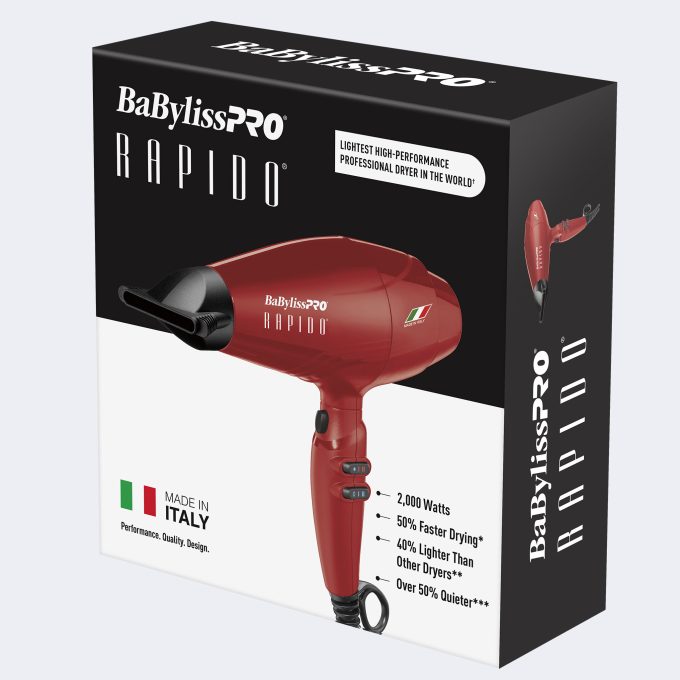 BaBylissPRO® Rapido Dryer (Red)