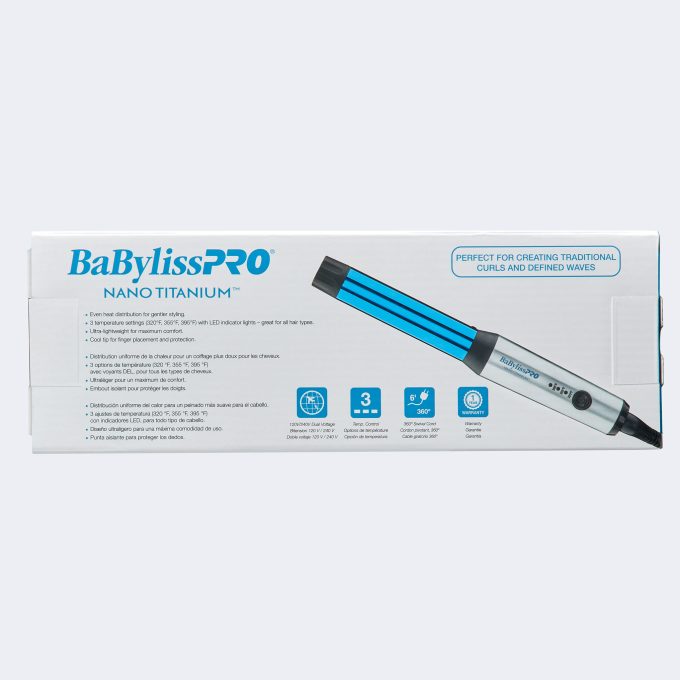 BaBylissPRO® Nano Titanium™ 1" Compact Curling Wand