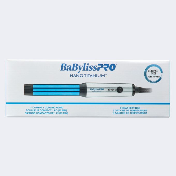 BaBylissPRO® Nano Titanium™ 1" Compact Curling Wand