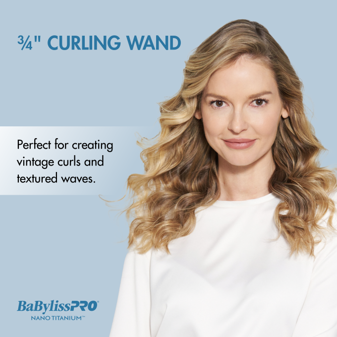 BaBylissPRO® Nano Titanium™ ¾" Spring Curling Iron