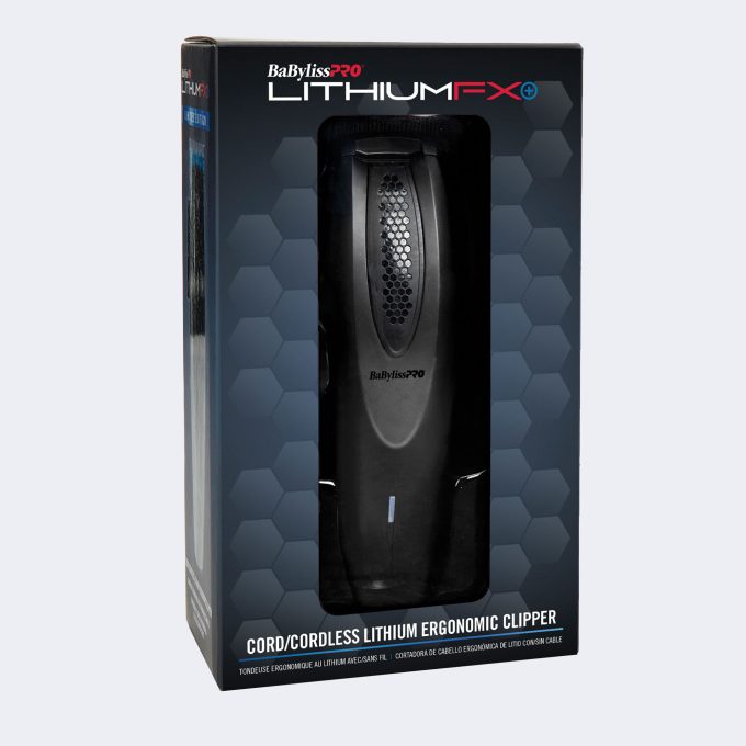 BaBylissPRO® LithiumFX+ Matte Black Cord/Cordless Lithium Ergonomic Clipper