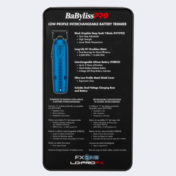 BaBylissPRO® FXONE™ Lo-ProFX Limited Edition Black & Blue Trimmer