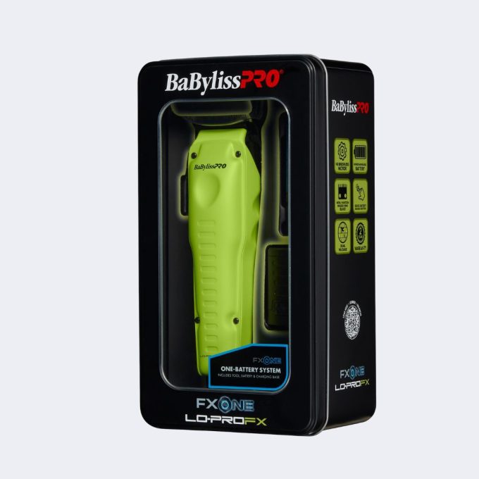 BaBylissPRO® FXONE™ Lo-ProFX Limited Edition Neon Yellow Clipper (Kit Includes Charging Base & Battery)