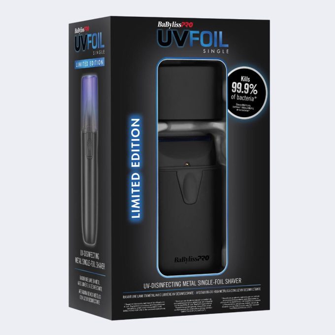 BaBylissPRO® UVFOIL Matte Black UV Single-Foil Shaver
