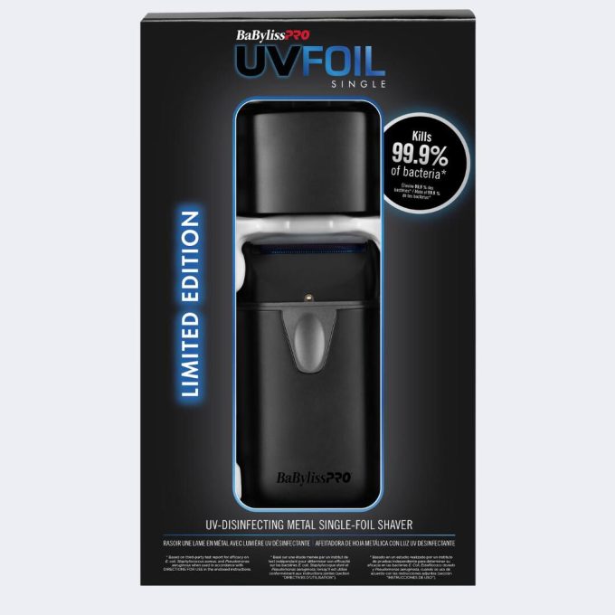 BaBylissPRO® UVFOIL Matte Black UV Single-Foil Shaver