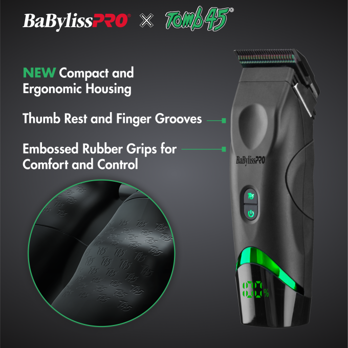 BaBylissPRO® x Tomb45® Wireless-Charging Clipper