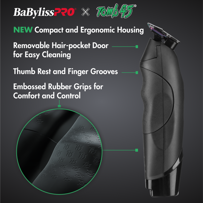 BaBylissPRO® x Tomb45® Wireless-Charging Trimmer