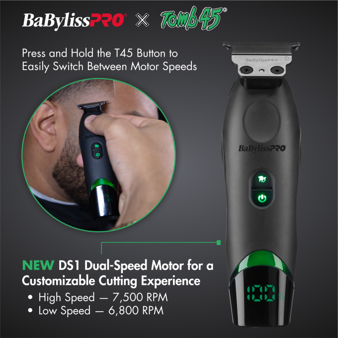 BaBylissPRO® x Tomb45® Wireless-Charging Trimmer