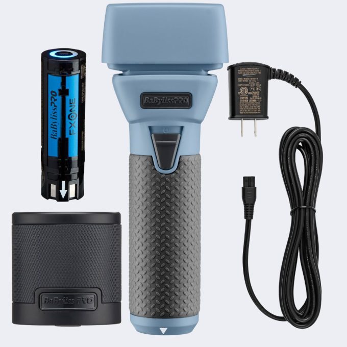 BaBylissPRO® LimitedFX FXONE Double Foil Shaver - Blue Charcoal Kit