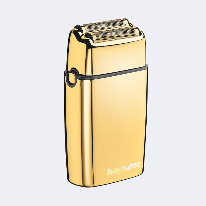 BaBylissPRO® FOILFX02™ Cord/Cordless Metal Double-Foil Shaver (Gold)